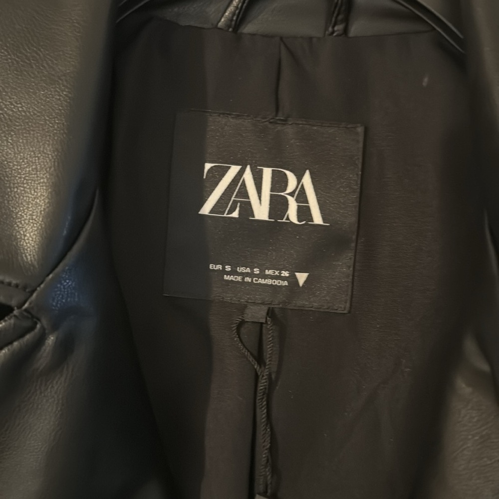 Zara Faux Leather Jacket NWT Size XS - Picture 9 of 14